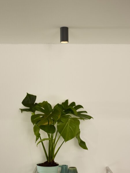 Aufbauspot Grau 2200 K Ø5,5 cm modern edel rund