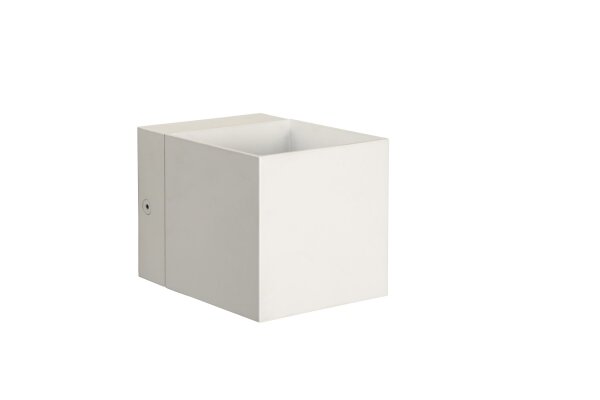 Wandlampe Weiß G9 L:8 cm modern edel Up Down rund
