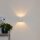 Wandlampe Weiß G9 L:8 cm modern edel Up Down rund