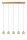 LED Pendelleuchte Glas Messing 2700 K L:84 cm edel