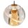 LED Pendelleuchte Glas Messing 2700 K L:84 cm edel