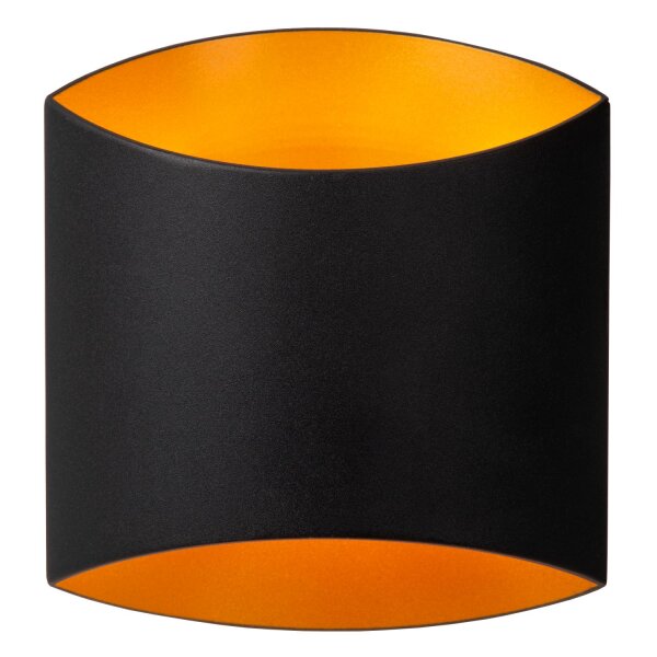 Wandlampe Schwarz Messing G9 H:18 cm Up Down edel