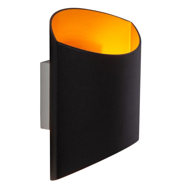 Wandlampe Schwarz Messing G9 H:18 cm Up Down edel