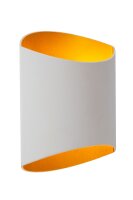Wandlampe Weiß Messing G9 H:18 cm Up Down modern