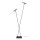 Stehlampe Metall Grau Schwarz G9 H:163 cm modern