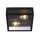 Deckenlampe Außen Metall Schwarz IP65 B:22 cm edel