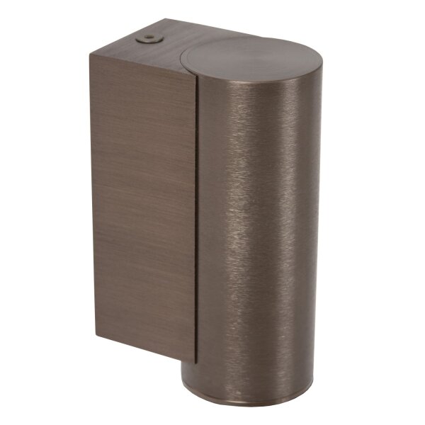 Wandleuchte Aluminium Kaffeebraun GU10 H:9 cm edel
