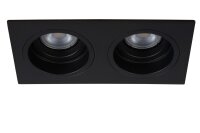 Einbauspot Metall Schwarz GU10 modern edel rund