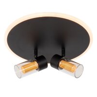 LED Deckenleuchte 2200 K B:30 cm Fernbedienung edel
