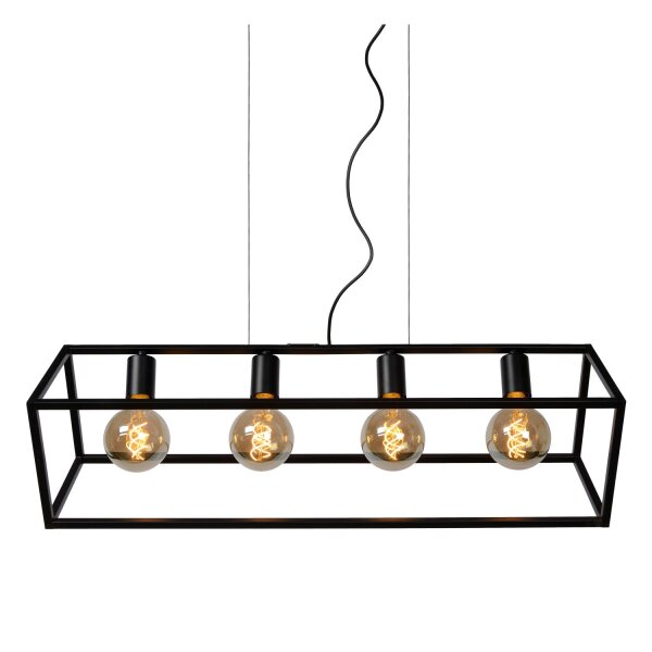Retro Hängelampe Schwarz E27 80 cm modern edel