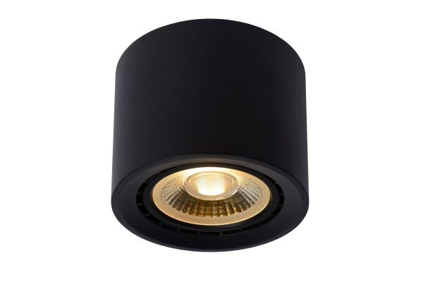 Aufbaustrahler Metall Schwarz 2200 K Ø12 cm edel