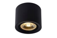 Aufbaustrahler Metall Schwarz 2200 K Ø12 cm edel