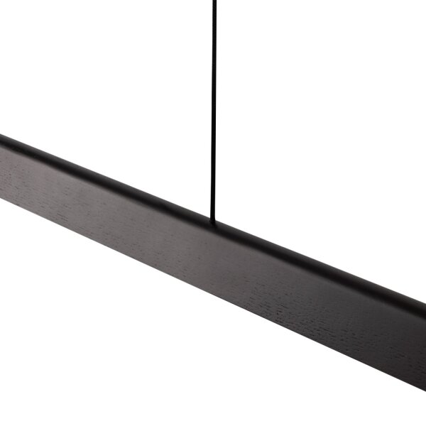 LED Hängelampe Holz Schwarz 2200 K L:180 cm edel
