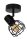 Deckenspot flexibel Metall Schwarz E14 B:10 cm edel