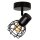 Deckenspot flexibel Metall Schwarz E14 B:10 cm edel