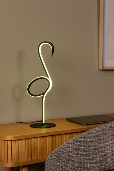 LED Tischleuchte Aluminium Schwarz H:49 cm modern
