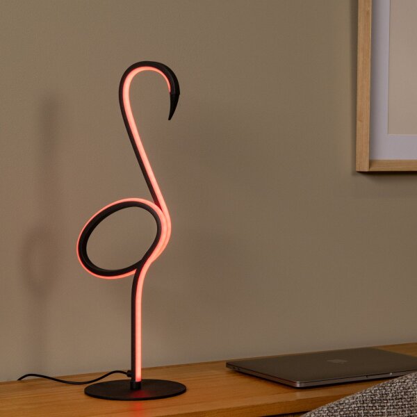 LED Tischleuchte Aluminium Schwarz H:49 cm modern