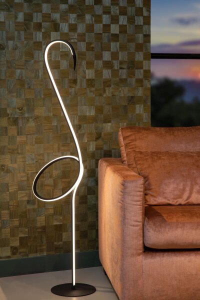 LED Stehleuchte Fernbedienung H:127,5 cm modern