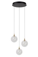 LED Hängelampe Glas 3-flammig 2700 K L:36 cm modern