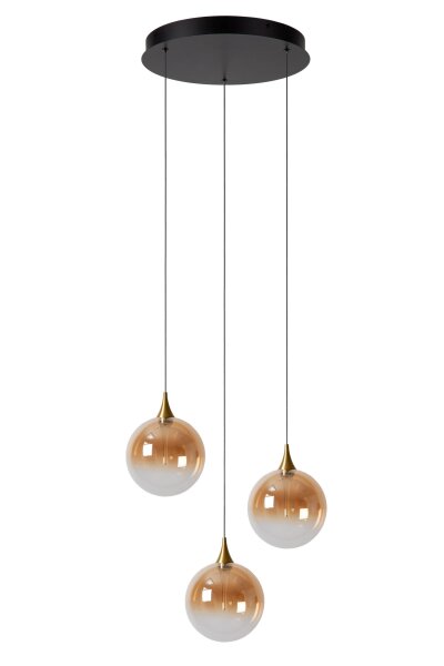 LED Hängelampe Bernstein 3-flammig 2700 K L:36 cm