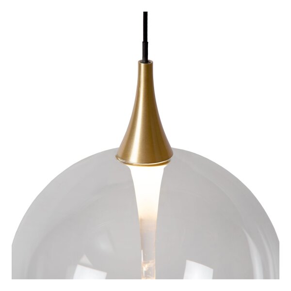 LED Hängelampe Schwarz 5-flammig 2700 K L:48 cm