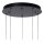 LED Hängelampe Schwarz 5-flammig 2700 K L:48 cm