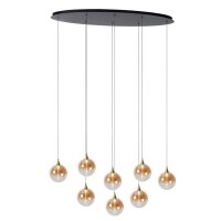 LED H&auml;ngelampe Bernstein 8-flammig 2700 K L:140 cm