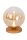LED Tischleuchte Glas Bernstein Messing 2700 K H:17 cm
