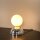 Tischlampe Glas Silber Weiß G9 H:18 cm modern edel