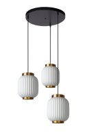 Pendelleuchte Porzellan Messing E27 L:54 cm modern