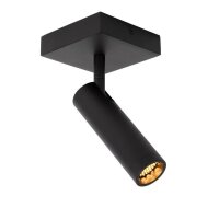 Deckenspot Aluminium Schwarz GU10 B:10 cm modern