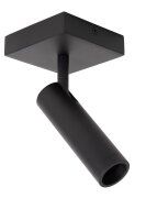 Deckenspot Aluminium Schwarz GU10 B:10 cm modern