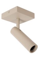Deckenstrahler Aluminium Taupe GU10 B:10 cm edel