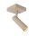 Deckenstrahler Aluminium Taupe GU10 B:10 cm edel