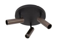 Deckenspot verstellbar Grau GU10 modern edel rund
