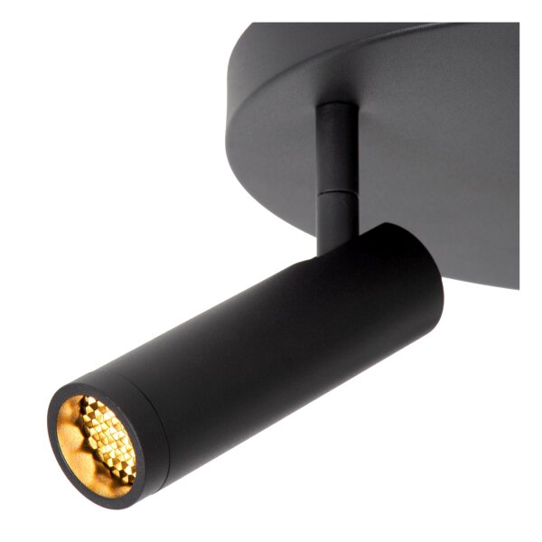 Deckenspot Aluminium Schwarz GU10 3-flammig modern