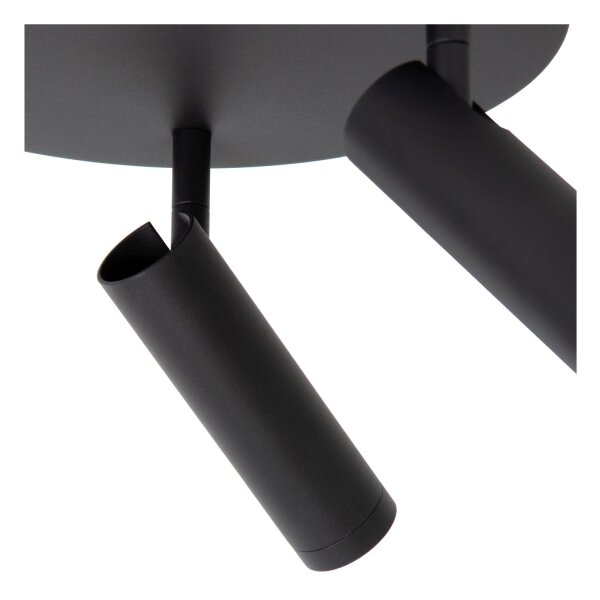 Deckenspot Aluminium Schwarz GU10 3-flammig modern