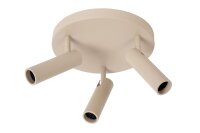 Deckenspot flexibel Taupe GU10 modern edel rund