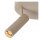 Deckenspot flexibel Taupe GU10 modern edel rund
