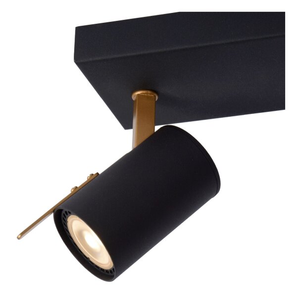 Deckenspot Metall Schwarz 2200 K L:22 cm verstellbar