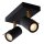 Deckenspot Metall Schwarz 2200 K L:22 cm verstellbar