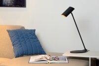 Tischleuchte Metall Anthrazit GU10 H:54 cm modern
