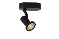 Deckenspot Metall Schwarz 2700 K L:11 cm verstellbar