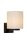 Wandlampe Glas Metall Schwarz G9 IP44 L:15 cm edel