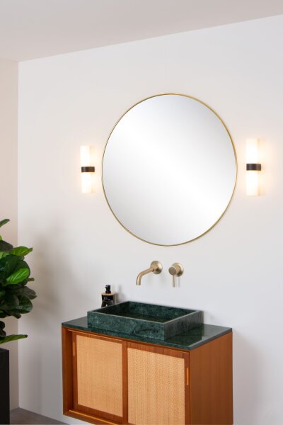 Wandlampe Up Down Glas G9 IP44 2-flammig L:29 cm