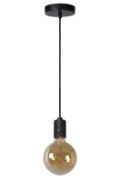 Vintage Pendelleuchte Schwarz E27 L:10 cm modern