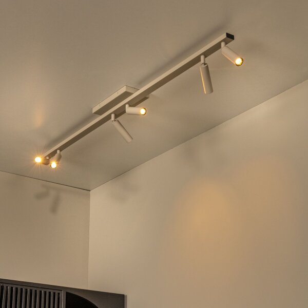 Deckenspot Aluminium Taupe flexibel G9 L:118 cm