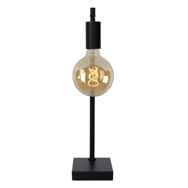 Tischlampe Metall Schwarz E27 H:52 cm modern edel