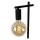 Tischlampe Metall Schwarz E27 H:52 cm modern edel