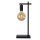 Tischlampe Metall Schwarz E27 H:52 cm modern edel
